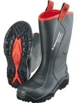Dunlop Sicherheitsgummistiefel Purofort+ Rugged S5 SRC Gr. 45 schwarz - Schwarz - 45