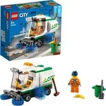 LEGO 60249 City Stra&szlig;enkehrmaschine, Spielzeugauto mit Fahrer-Minifigur, M&uuml;llwagen