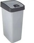 keeeper Abfalleimer "magne" 45 Liter silber / grau - Grau