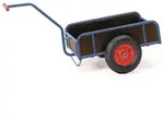 Fetra Handwagen 400 kg Ladefl&auml;che LxB 1.145 x 545 mm, geschl. W&auml;nde,