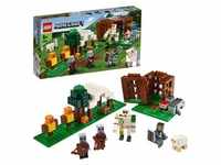 LEGO 21159 Minecraft Der Plünderer-Außenposten, Bauset mit Eisengolem und...