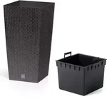 nabbi Blumentopf aus Kunststoff DRTS325 32,5 cm - Braun - Braun