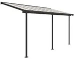 Palram - Canopia Aluminium Terrassen&uuml;berdachung Sierra Anthrazit 228x448x300 cm -