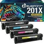 Bubprint 4 Tonerkartuschen kompatibel mit HP 201X 201A CF400X