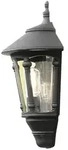 Konstsmide Virgo Wandleuchte schwarz lackiertes Aluminium, rauchfarbenes Acrylglas,