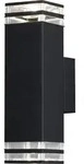 Konstsmide Pollux Wandleuchte auf/ab mit 2xStreifen schwarz, 2xGU10 Sockel, max...