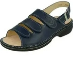 Bequeme Sandalette Finn Comfort Saloniki, Damen, Bluette, Blau, Leder, NEU -