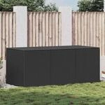 vidaXL Gartenbox Poly Rattan 180x90x70 cm Schwarz