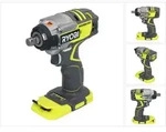 Ryobi R18IW7-0, Schlagschrauber, B&uuml;rstenlos, Schwarz, Gr&uuml;n, 1/2 Zoll, 3000...