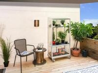 Vitavia Balkongew&auml;chshaus "Polis" aluminium eloxiert 3 mm ESG mit Rollfundament