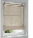Raffrollo / &Ouml;senrollo Kessy Bessy ohne Bohren | natur 45x140 - Beige