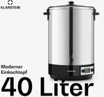Klarstein KonfiStar 40 Digital Einkochautomat Einkochtopf Einkocher