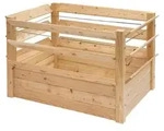Westmann Premium XL L&auml;rchenholz Hochbeet und Kr&auml;uterbeet 125x91 cm - Braun