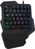 LogiLink Beleuchtete Einhand-Gaming Tastatur schwarz