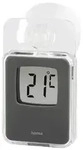 Hama Thermometer Thermometer f&uuml;r innen und au&szlig;en, digital, 7,5 x 4, - Grau