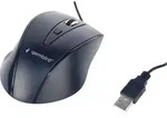 Gembird MUS-4B-02, rechts, Optisch, USB, 1200 DPI, Schwarz - Schwarz