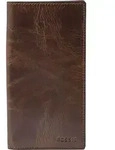 FOSSIL Leder Geldb&ouml;rse Neel Executive Wallet Dark Brown braun - Braun