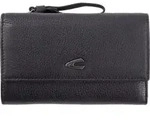 camel active Pura Geldb&ouml;rse Leder 14 cm - Schwarz