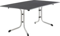SIEGER H49792, SIEGER 3180-50 Klapptisch vivodur 165x95 cm H49792 Silber