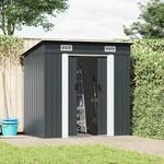 vidaXL Gartenschuppen Anthrazit Stahl