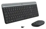 Logitech Slim MK470, Volle Gr&ouml;&szlig;e (100%), Kabellos, RF Wireless, QWERTZ,...