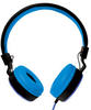 LogiLink Stereo Kopfhörer faltbar schwarz/blau