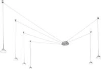 Isabella LED-Pendelleuchte 48W 3000K dimmbar &Oslash;350 cm Satiniertes Aluminium -