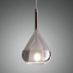 Fabas Luce - Lila LED-H&auml;ngeleuchter aus Metall und ger&auml;uchertem...