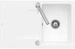 V&B Sp&uuml;le Siluet 45 m Abl.garn, Exzenter, we alp CeramicPlus - Wei&szlig;
