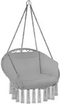 tectake&reg; H&auml;ngesessel Grazia 80 x 72 x 125 cm - Grau