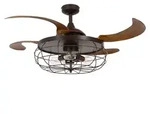 Deckenventilator mit Beleuchtung und Fernbedienung Fanaway Industri Bronze 122 cm -