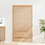 vidaXL Insektenschutz T&uuml;rvorhang Bambus 120 x 220 cm - Braun