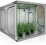 HIGHWERK Growzelt 200 x 200 x 200 cm, "MyHomeGrow" Grow Tent, Grau, Indoor Grow...