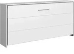 Horizontal Klappbett - 1 Platz - 90x200 - L212 cm - Wei&szlig;