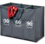 KESPER W&auml;schesortierer 3-fach &ndash; grau &ndash; 74 x 36 x 59,5 cm &ndash; aus Polyester (PES)