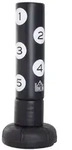 HOMCOM Boxsack Standboxsack mit St&auml;nder Stehend 176cm Boxpartner Schwarz - Schwarz
