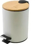 Spirella Kosmetikeimer 5 Liter Edelstahl Bambus mit Absenkautomatik und...