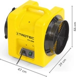TROTEC F&ouml;rderventilator TTV 3000 | Axialventilator | Bautrockner | Ventilator | 