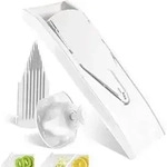 B&ouml;rner Gem&uuml;sehobel Mandoline V1 ClassicLine Set - Orange, Edelstahlklingen,