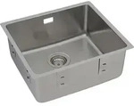 respekta Einbausp&uuml;le 1 Becken Edelstahl Detroit Single - Silber