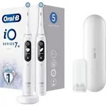 Oral-B Braun iO Series 7N Duo White Alabaster Zahnb&uuml;rste mit 2