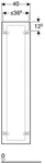 GEBERIT Hochschrank Xeno2 Wei&szlig; hochglanz 40x170 cm 500503011 - Wei&szlig;