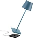 Zafferano Poldina Pro Tischlampe - Aufladbare LED Au&szlig;enlampe - 38 cm - Blau