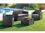 Bica Nebraska-Set Rattan Sitzgarnitur Garten Gartenm&ouml;bel Set Sitzgruppe +...