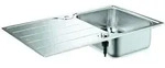 GROHE K500 45-S, Aufsatzwanne, Rechteckig, Edelstahl, Edelstahl, 1 Becken, Rechteckig