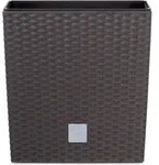NABBI Blumentopf aus Kunststoff DRTS265L 26,5 cm - Braun - Braun