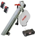 IKRA 3in1 Laubbl&auml;ser/-sauger/-h&auml;cksler ICBV 2/20 mit 2 Akkus & Doppel-Schnelllader