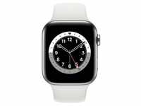 Apple Watch Series6 (44mm) GPS+4G Smartwatch inkl. Sportarmband silber/weiß...