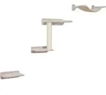 Kerbl Katzen-Kletterwand Zugspitze Holz Beige - Beige