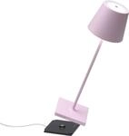 Zafferano Poldina Pro Tischlampe - Aufladbare LED Au&szlig;enlampe - 38 cm - Pink